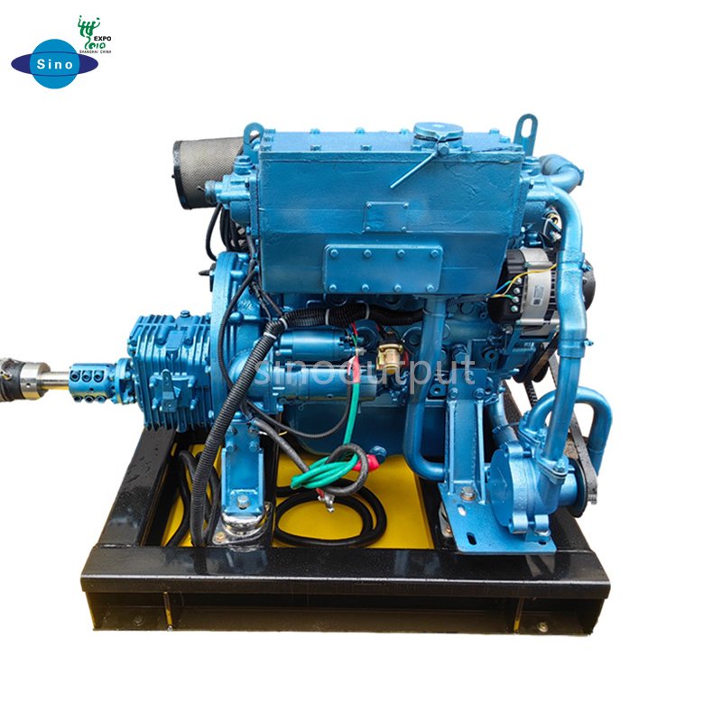 Sinooutput New Boat Engine SINO-ME23 Marine Propulsion System 23kw Marine diesel Engine with Gearbox Sternshaft Propeller