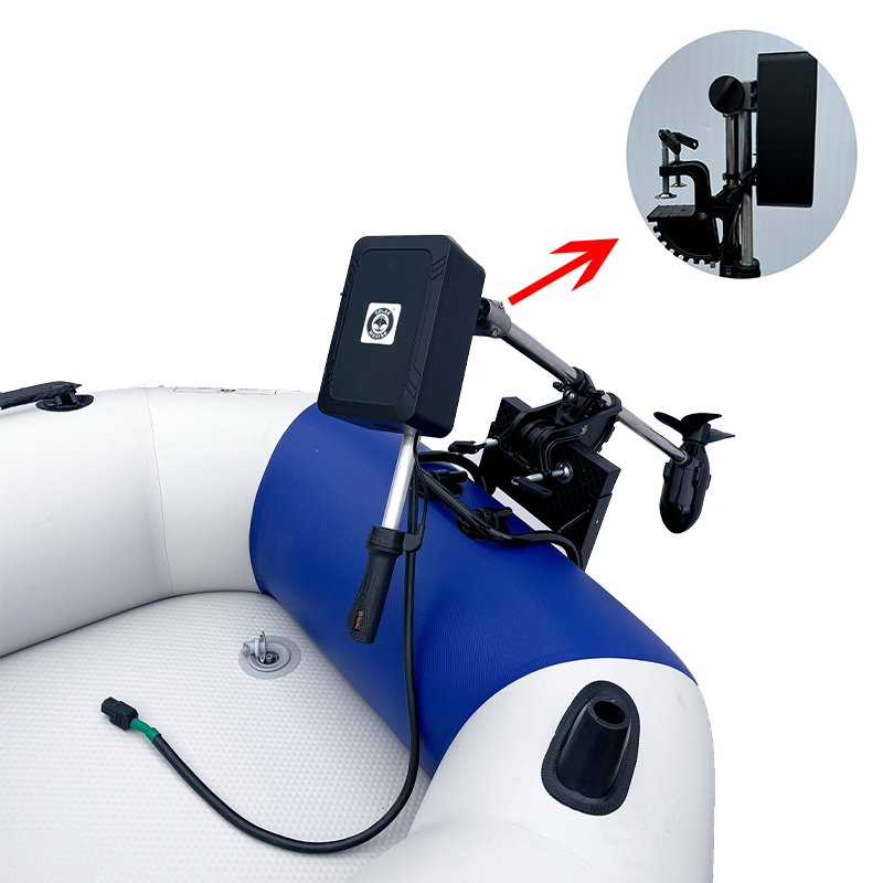 Solar Marine 1800w 350 Lbs 24V 48V Max 4500rpm Electric Outboard Brushless Motor Boat Engine Compact Design with Anderson socket