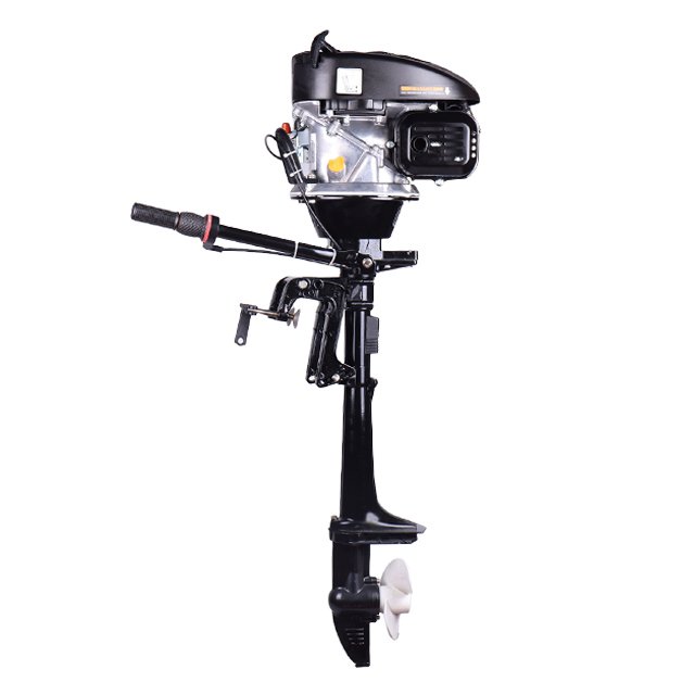 5HP Gasoline Engine Air Cooling Mini Jet Boat Outboard Motor 2 Stroke Manual Starting System New Condition