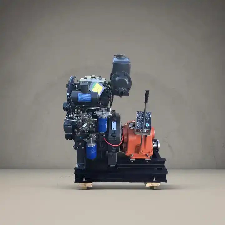 New 27HP 2/3 Cylinder Marine Diesel Engine 4-Stroke Water-Cooled Industrial Boat Engine with 40A Gearbox for Machinery