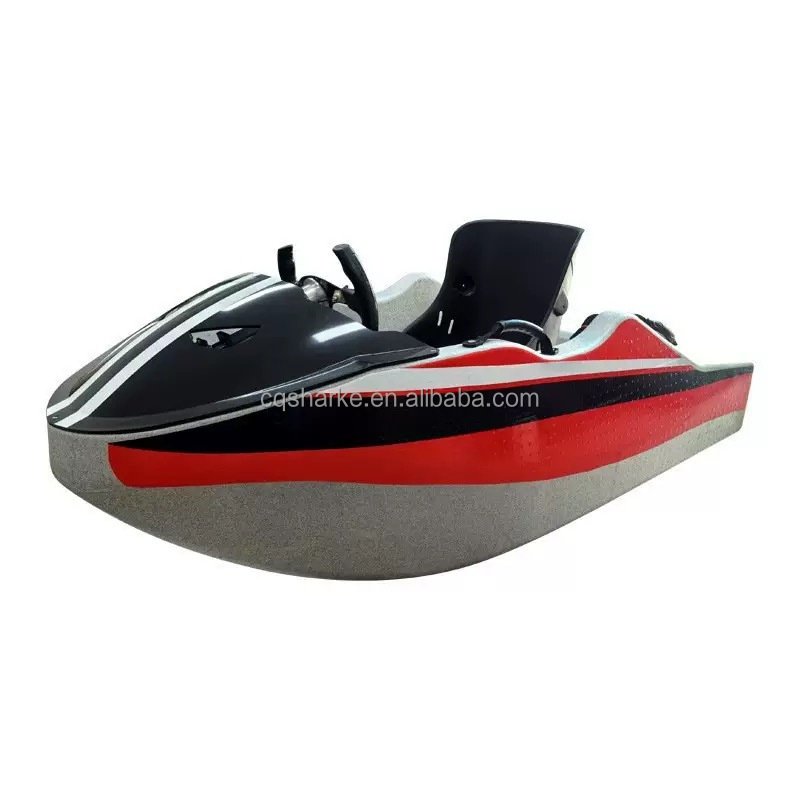 Factory Price Electric Mini Jet Ski Boat 52KM/H 72V Jet Propelled Fiberglass Motorboat Can Be Customized In Color