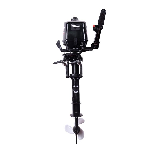 Hangkai 12hp Short Shaft 2 Stroke Gasoline Outboard Engine New Water Cooled Manual Start for Fishing Kayak Canoe Boat Motors
