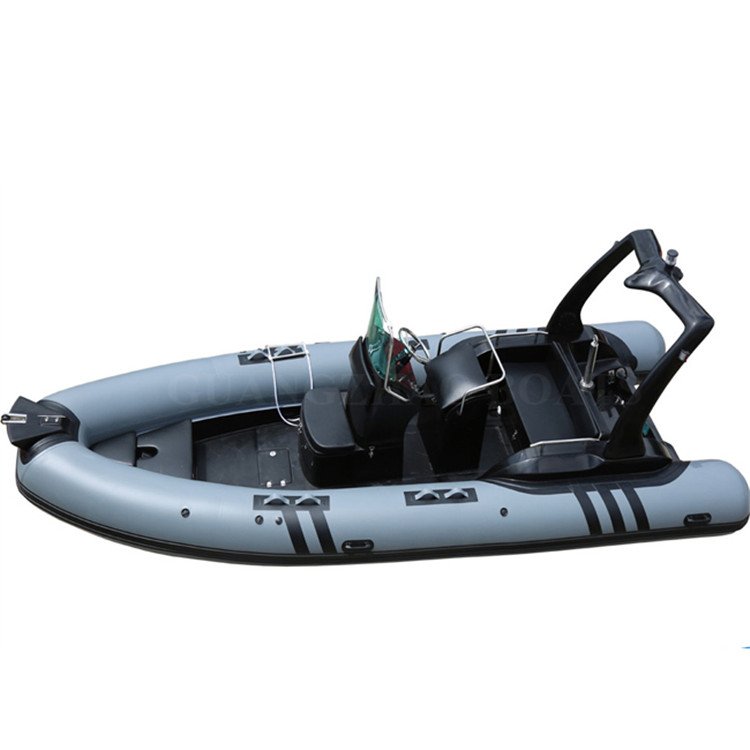 Luxury 19FT 580 RIB Sport Yacht 5.8m Rigid Hull Fiberglass Inflatable Boat with Optional Trailer Inboard Engine