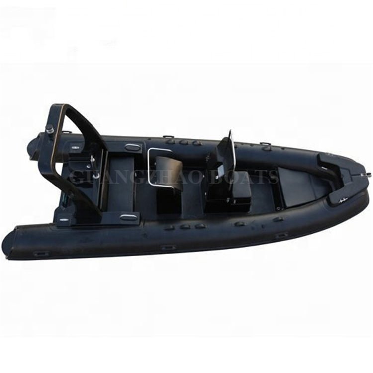 Luxury 19FT 580 RIB Sport Yacht 5.8m Rigid Hull Fiberglass Inflatable Boat with Optional Trailer Inboard Engine