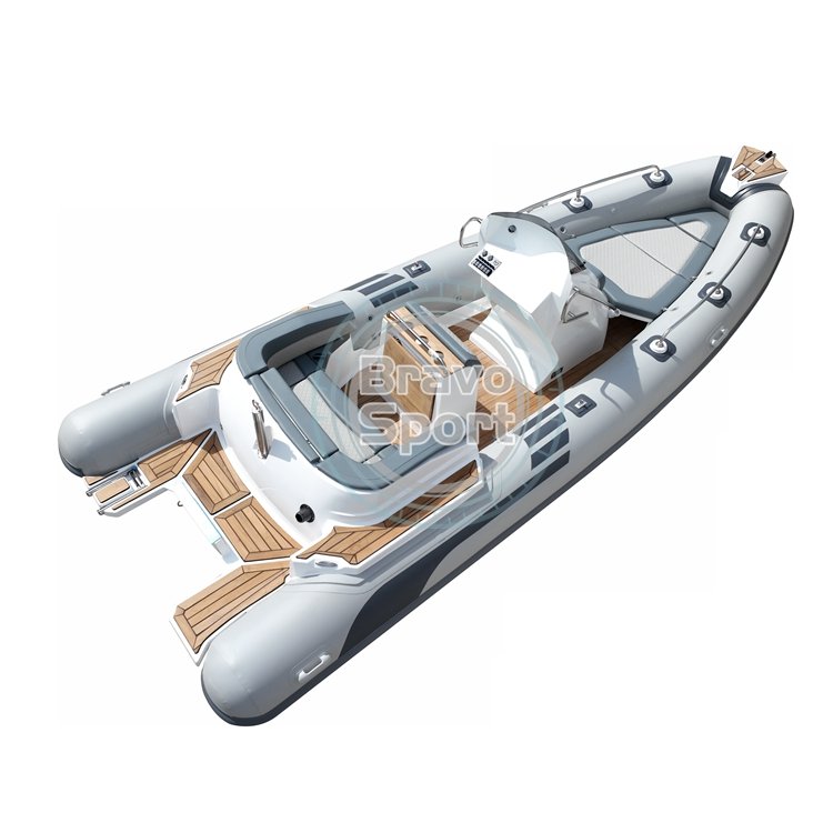 New 5.8m Zodiac Boat Inflatable Hull Rib Boat V Hull Fiberglass Center Console High Speed Rib 580