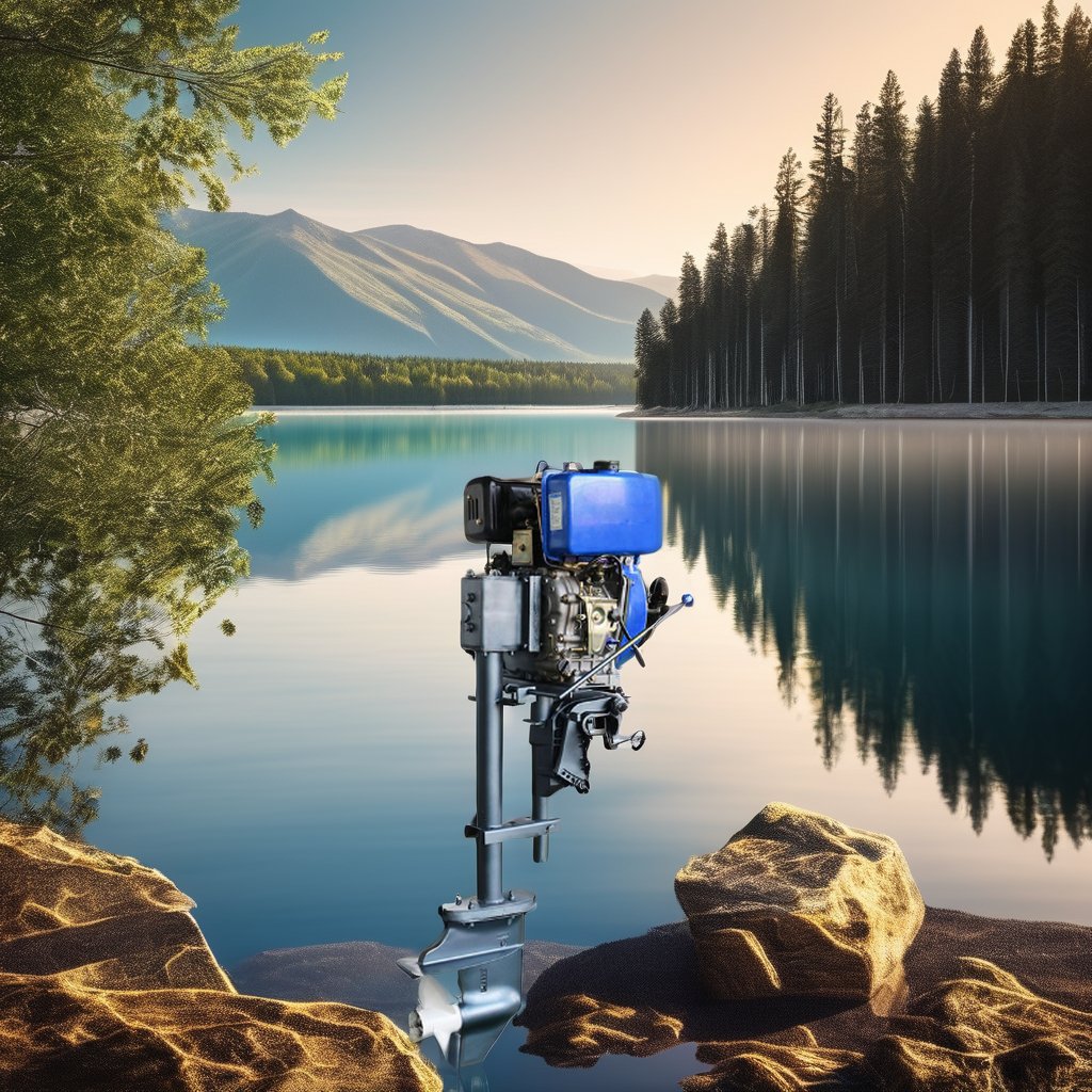 YAKAI 8 HP 4 Stroke Air Cooled Diesel Outboard Motor Easy to Operate Used for Marine Industries Low Price on Platform