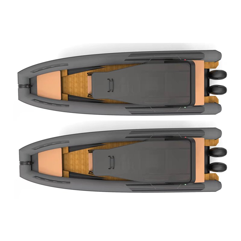 Factory Direct Sale CE Certification 11.5m 38ft Luxury Yacht Made in China Hypalon Orca Tube Aluminum Hull Large Rib Boats