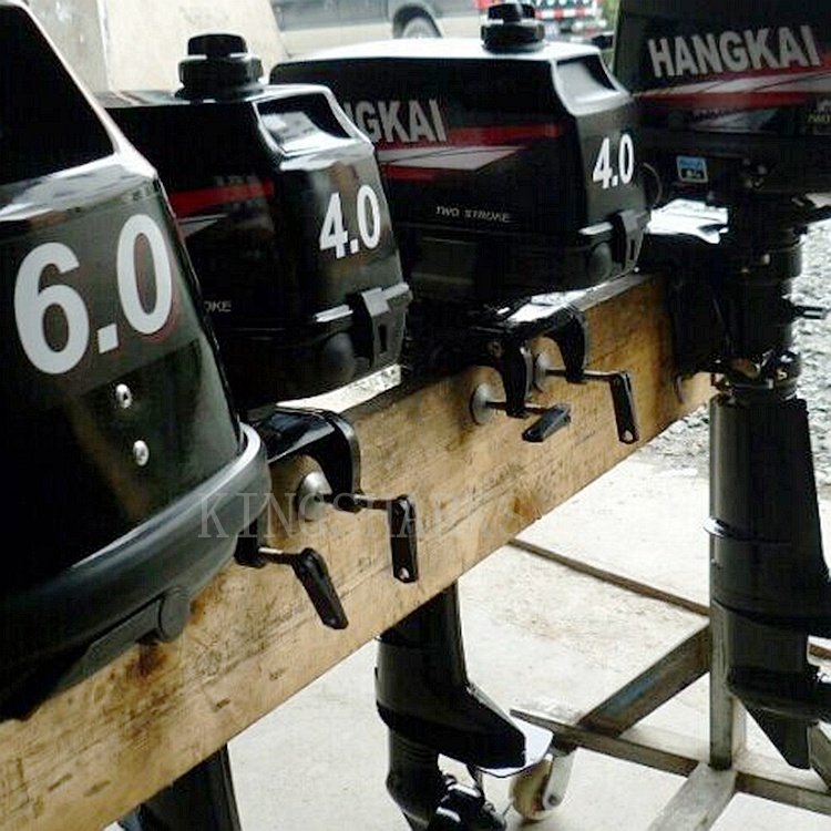 Hangkai 2 Stroke 6Hp Boat Outboard Motor High Quality Gasoline mini motor boat 6 hp outboard boat engine