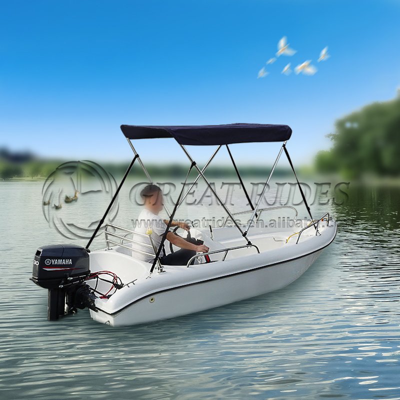 Economical 12ft 3.6m Fiberglass Outboard Engine 360 Small Sport Yachts High Speed Fishing Boat
