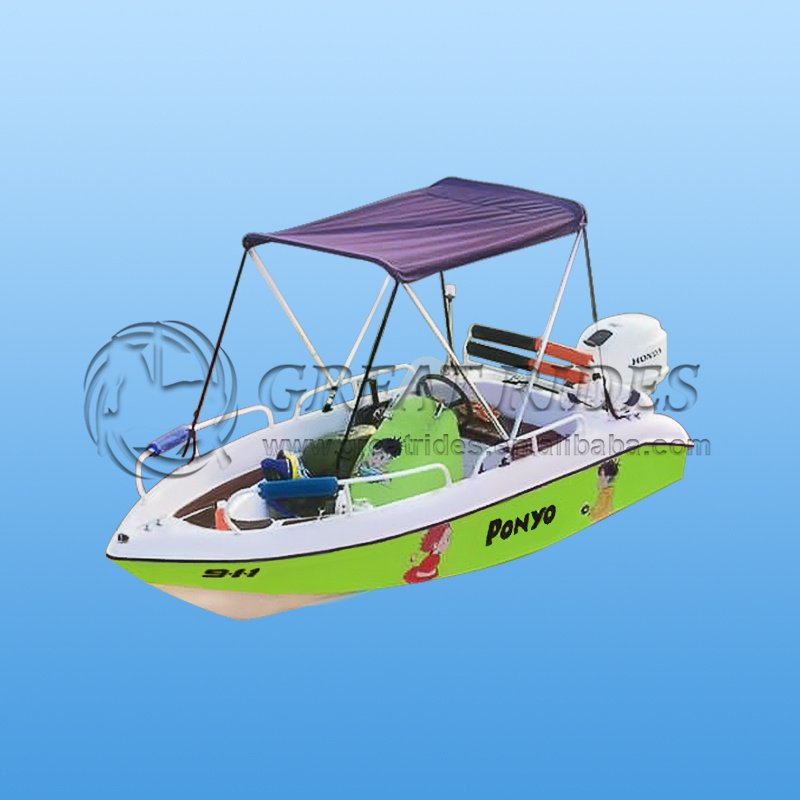 Economical 12ft 3.6m Fiberglass Outboard Engine 360 Small Sport Yachts High Speed Fishing Boat