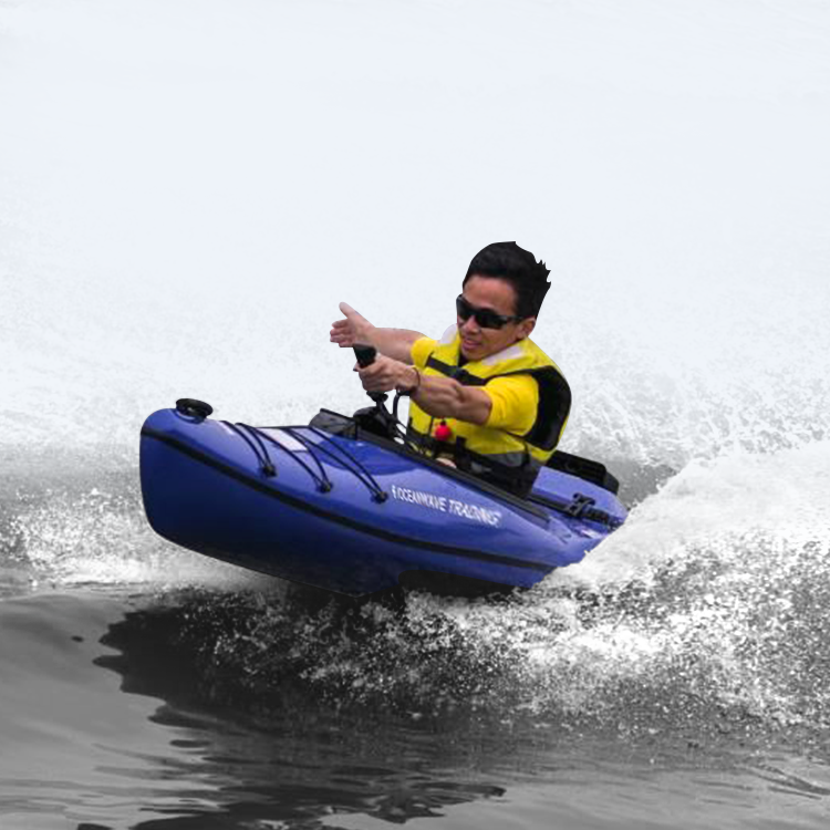 Hs006-J6A High-Speed Fiberglass Jet Surfboard 4 Stroke Engine Made in China High Quality Jetsurf