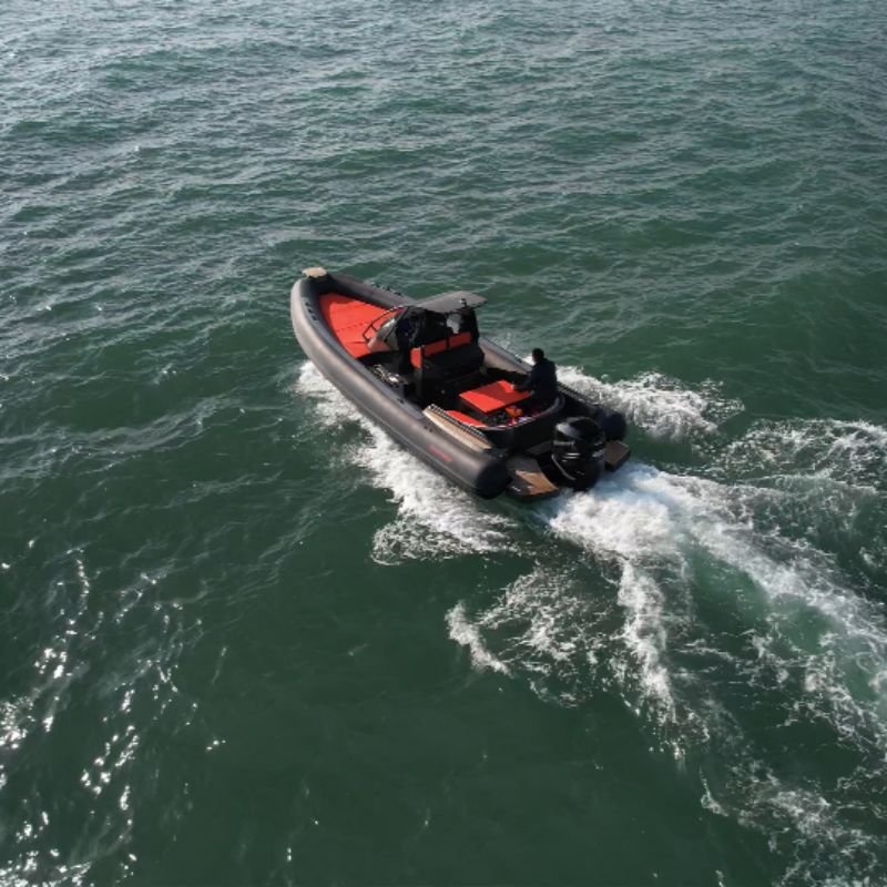 Luxury 27.8ft 850cm Hypalon RIB850 Inflatable Boat High Quality Aluminum Hull Family Outboard Engine Fishing Entertainment
