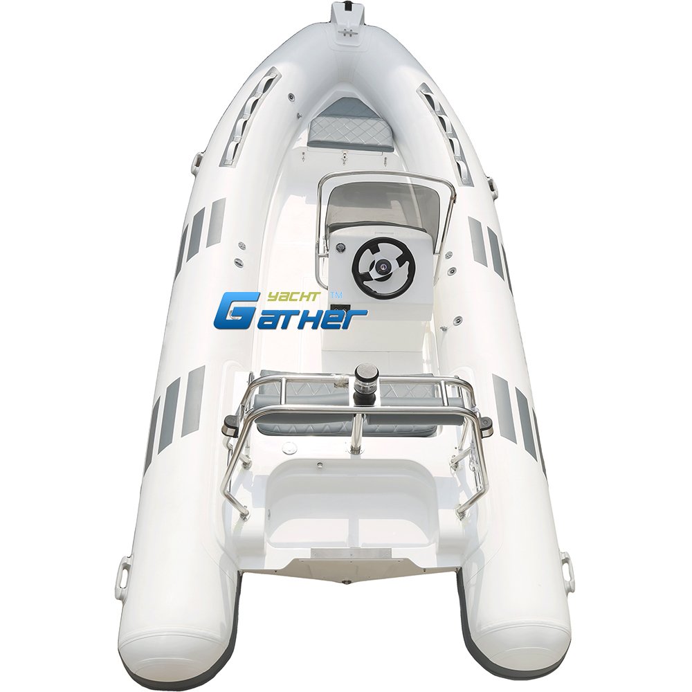 Gather Yacht New Fiberglass Hull RIB Boat RIB500 5m (16.4ft), 6 Person