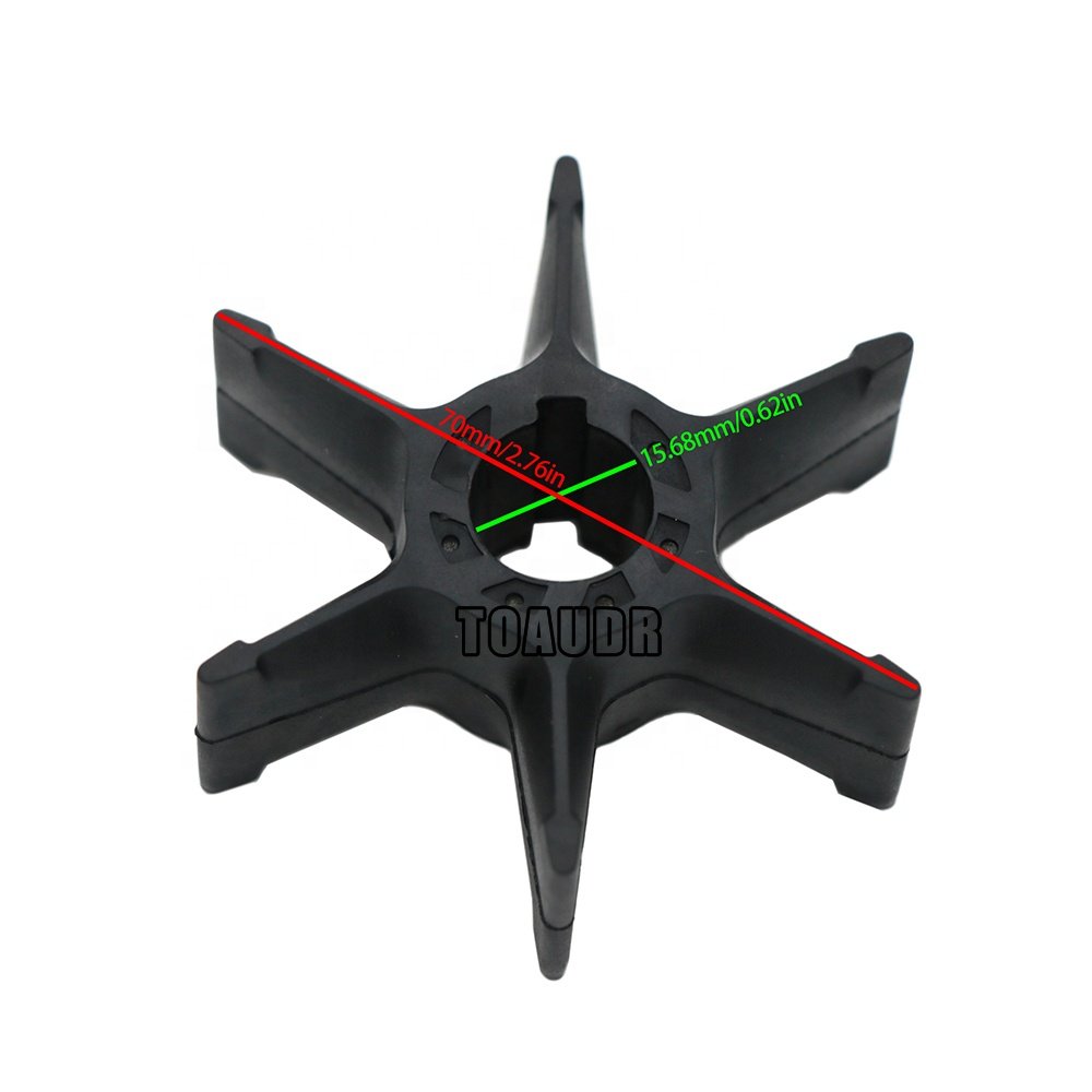 Water Pump Impeller 6F5-44352 for Yamaha 2 Stroke 40HP Outboard Engine 6F5-44352-00