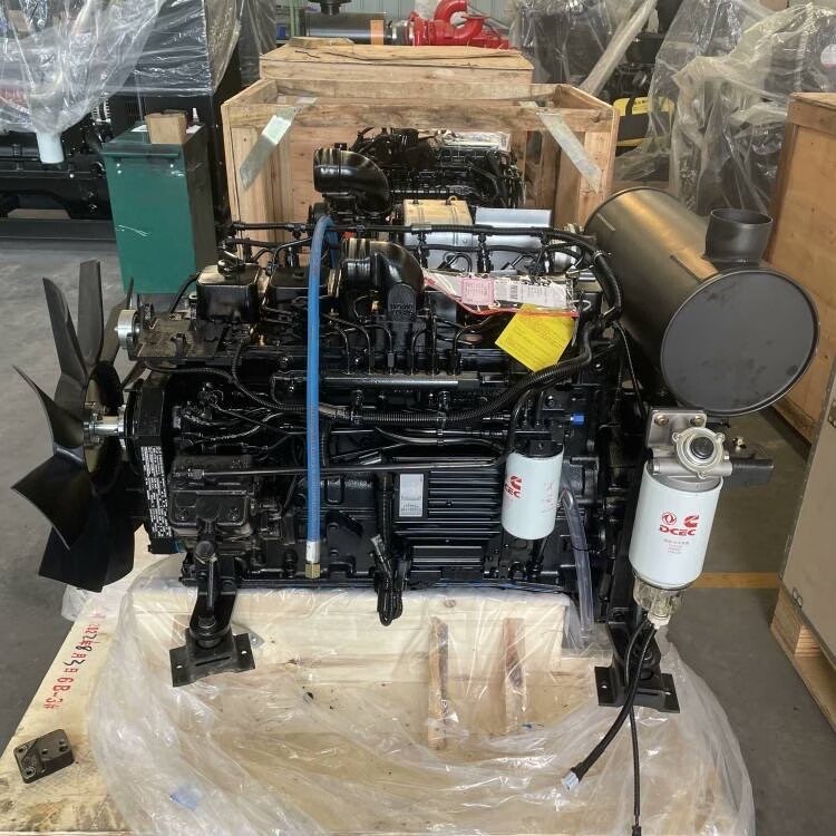 Water-cooled Cumins 6bt5.9 Used Engine Turbo Charged Used 6bt Diesel Engine for Marine