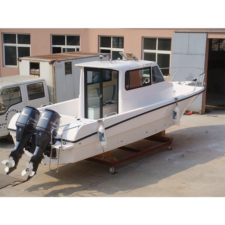 Outboard Engine Customization Color SG850A Fiberglass Big Cabin Fishing Boat