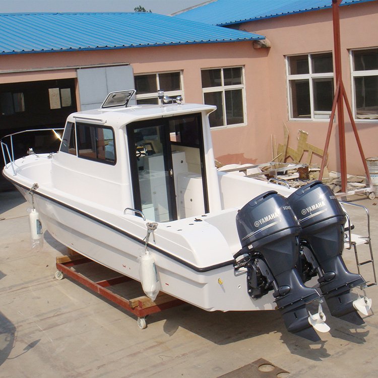 Outboard Engine Customization Color SG850A Fiberglass Big Cabin Fishing Boat