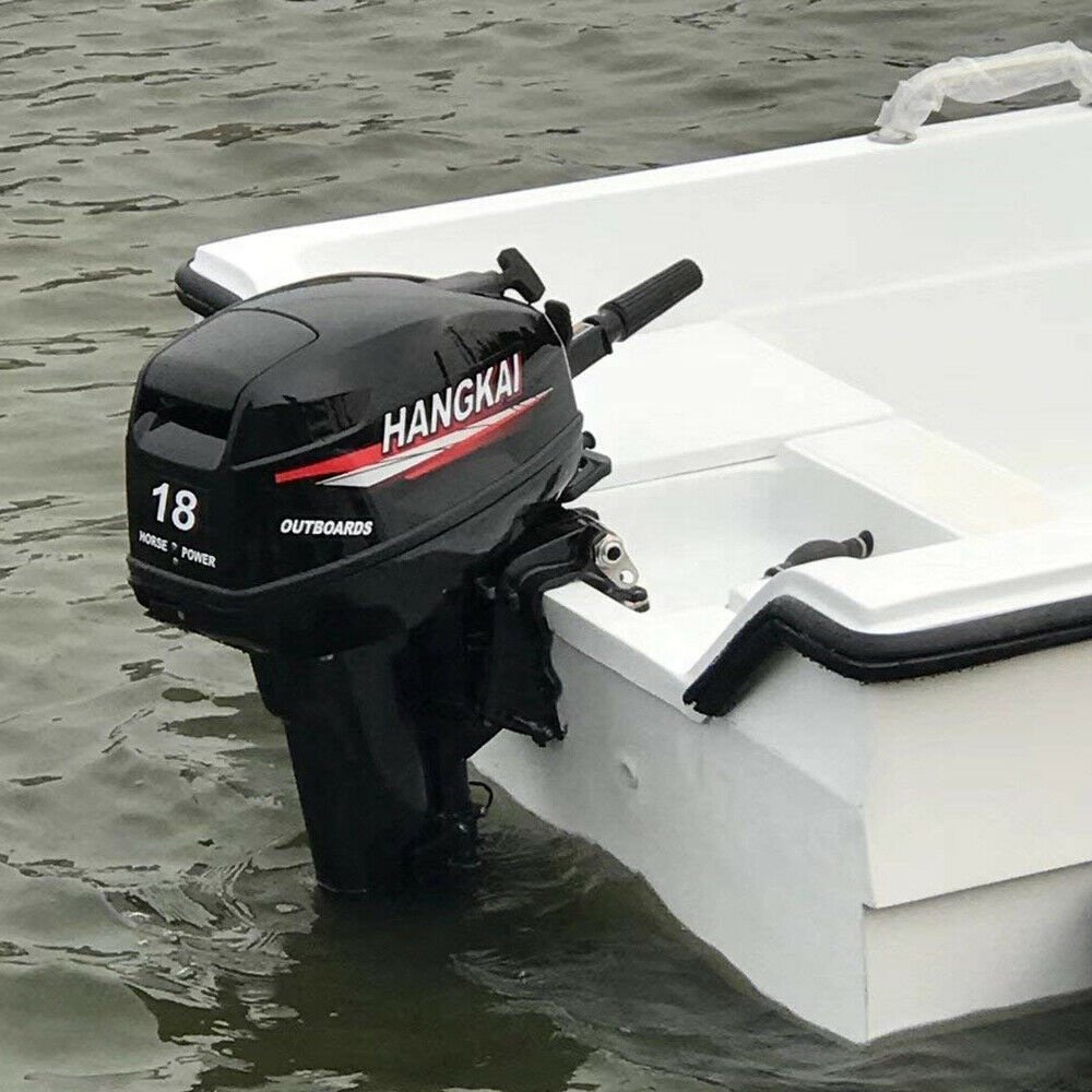 HANGKAI 15HP 2 Stroke 246CC Outboard Motor Tiller Shaft Inflatable Fishing Boat Marine Engine Motor Fuera De Borda