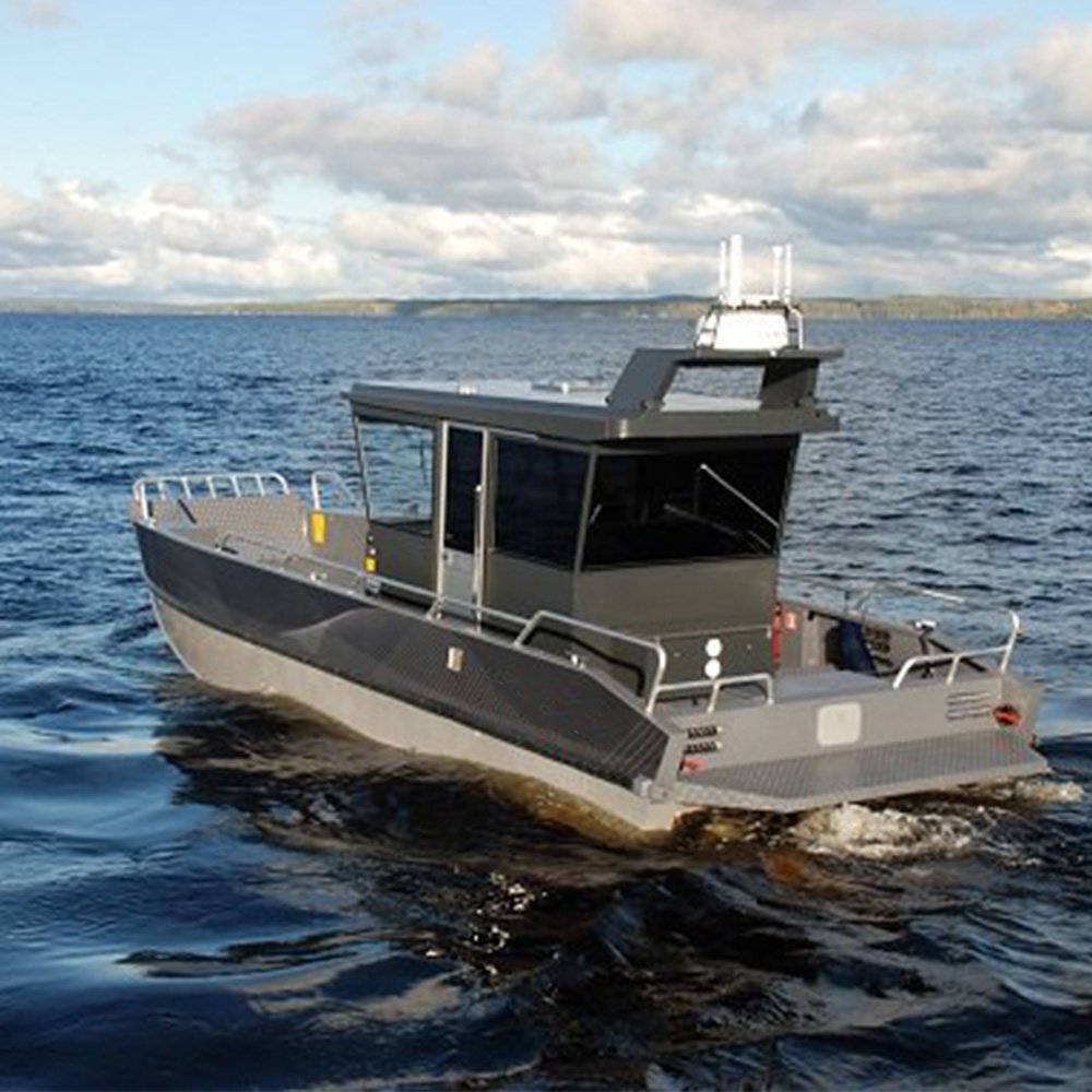 Allhouse Houseboat Hot Selling Direct Factory Customized Aluminum Landing Boat All Welded Landing Craft With Cabin for Sale