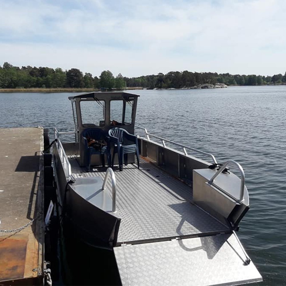 Allhouse Houseboat Hot Selling Direct Factory Customized Aluminum Landing Boat All Welded Landing Craft With Cabin for Sale