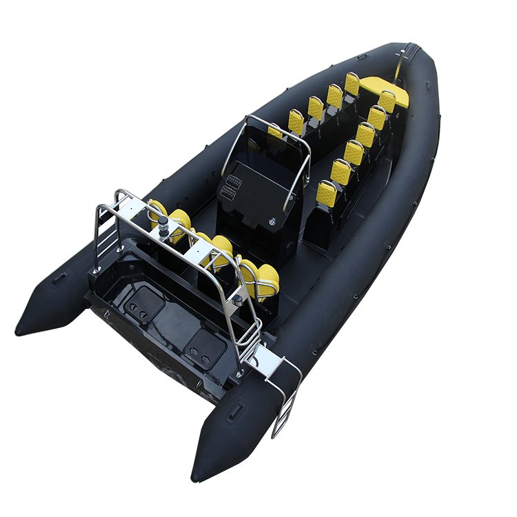 23ft Luxury Yamaha Engine Fiberglass Inflatable Boat 12 Outboard Boat Capability 7m Center Console with Rigid Hull