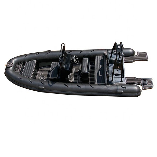 18ft High Performance RHIB560 Aluminum RIB Inflatable Boat with Outboard Engine