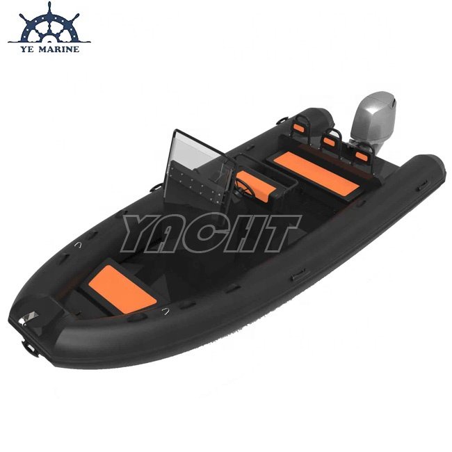 18ft High Performance RHIB560 Aluminum RIB Inflatable Boat with Outboard Engine