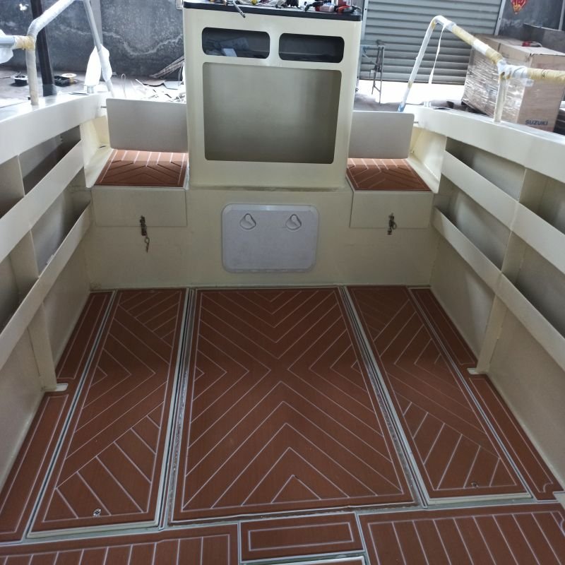 7.5 Meter Aluminum Cabin Cruiser Outboard Engine Customizable 5053 Yacht Luxury Fishing Travelling Club Parties EVA Hull Sports
