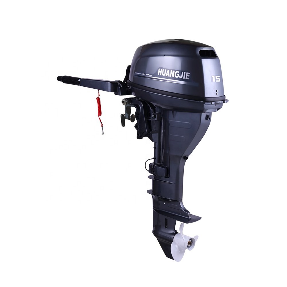 Huangjie 4 Stroke 15HP Outboard Motor Water Cooling Like Yamaha Boat Engines Isuzu Engine Complete Engine for Sale Boat Motor