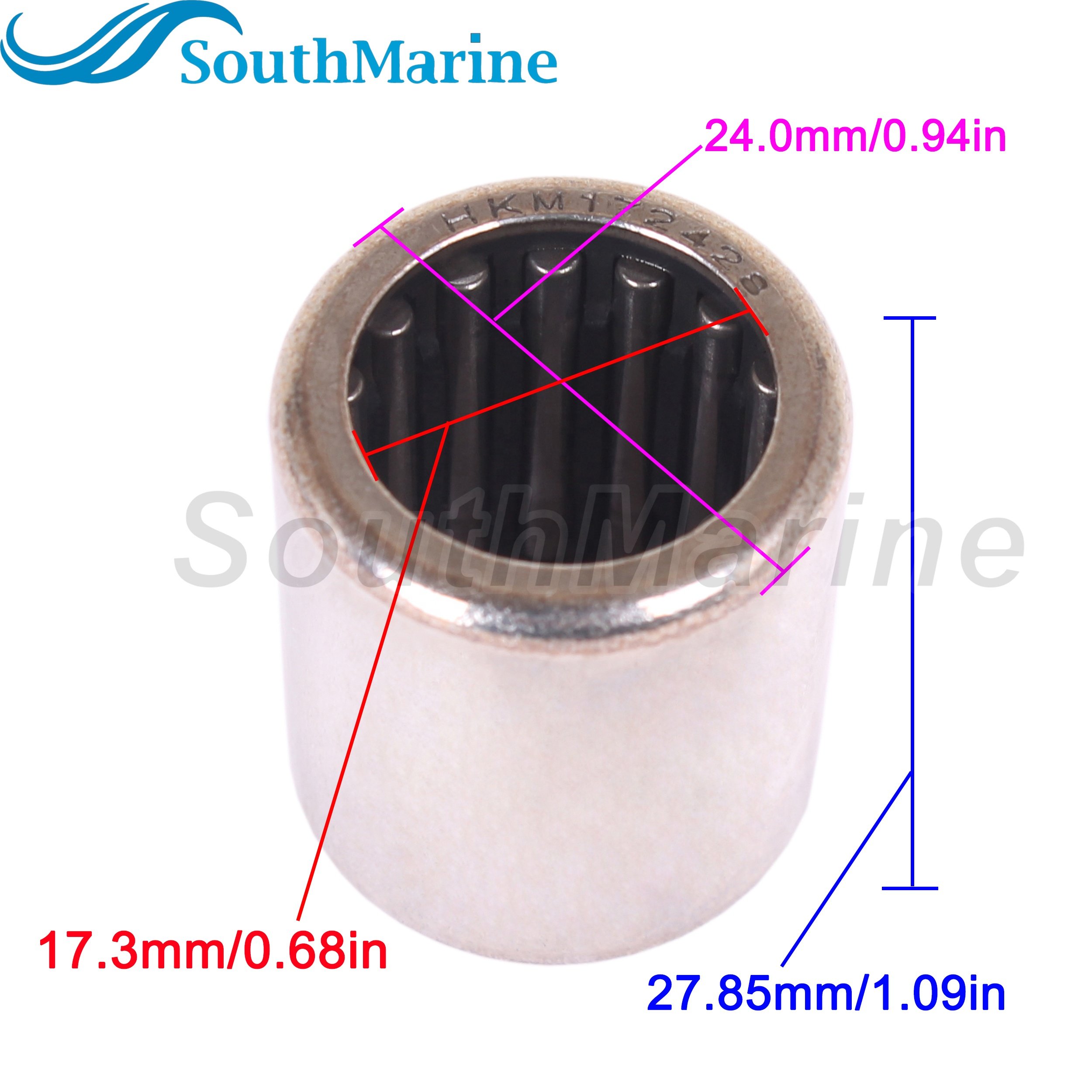 Boat Engine 09263-17L03 09263-17048 Needle Roller Bearing for Suzuki DT9.9A DT15A DF8A DF9.8A DF9.8B DF15A DF20A
