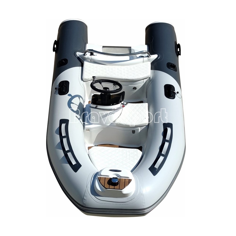CE Small Dinghy 300 RIB Rigid Hull Center Console Inflatable Hypalon PVC Rescued Boat with Engine