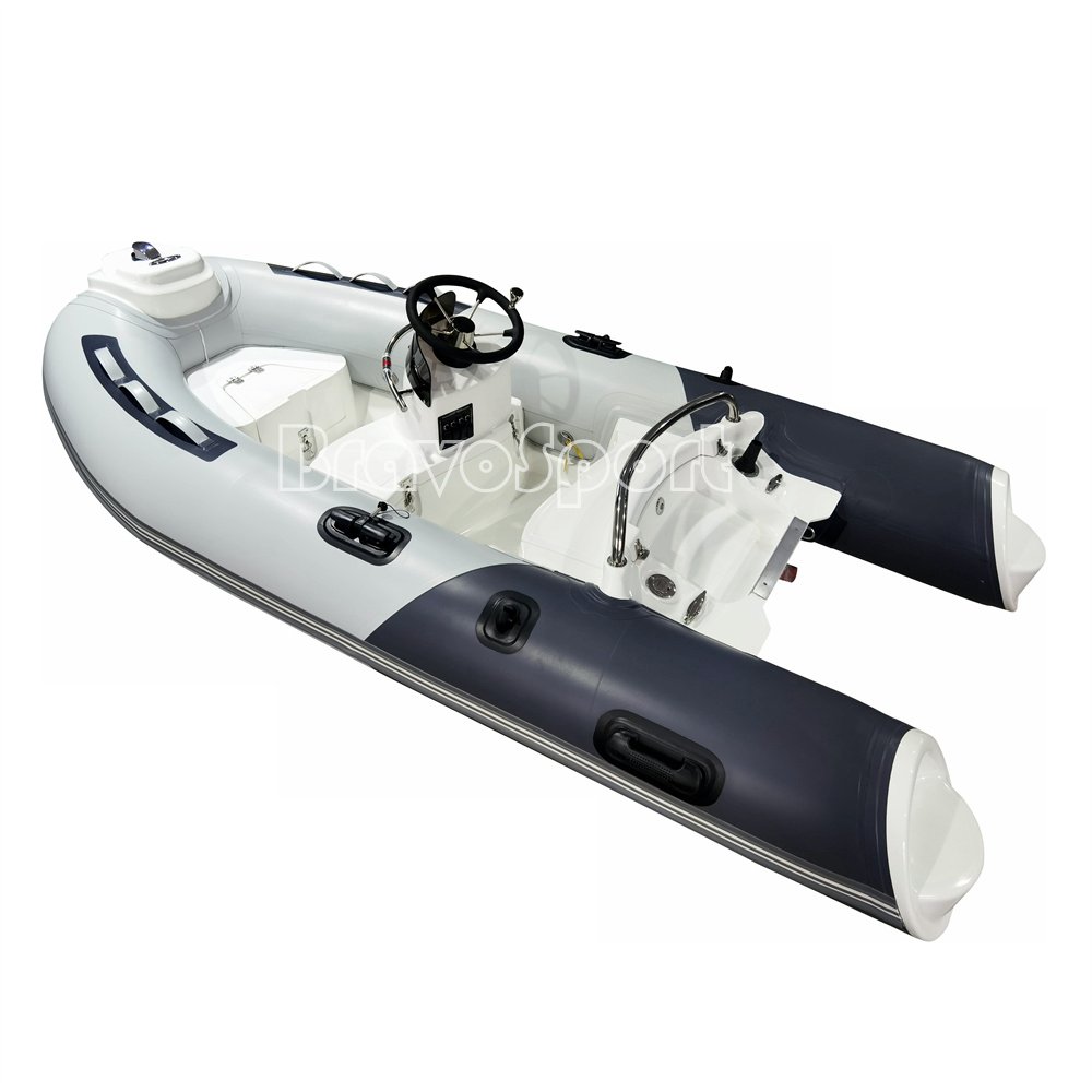 CE Small Dinghy 300 RIB Rigid Hull Center Console Inflatable Hypalon PVC Rescued Boat with Engine