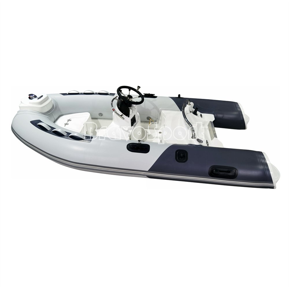 CE Small Dinghy 300 RIB Rigid Hull Center Console Inflatable Hypalon PVC Rescued Boat with Engine