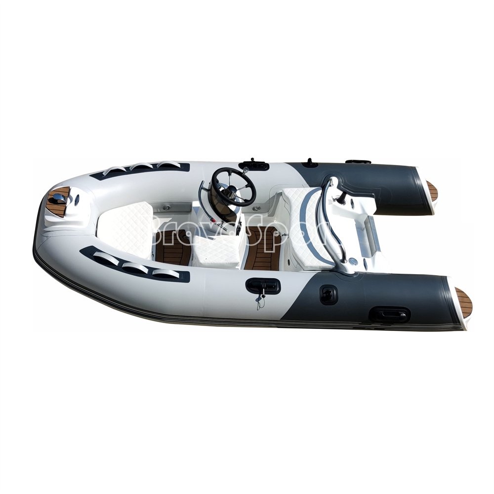 CE Small Dinghy 300 RIB Rigid Hull Center Console Inflatable Hypalon PVC Rescued Boat with Engine