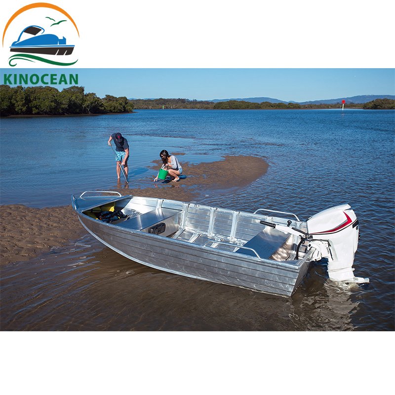 KinOcean 10ft Mini Jon Boat Marine Grade Aluminum CE Certified for Lake Surfing & Fishing for 2 Persons