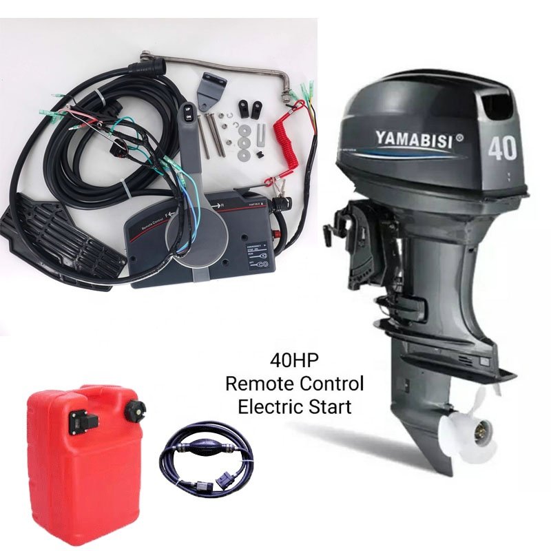 40HP 2 Stroke Yamabisi Outboard Engine With Short or Long Shaft Options Electricstart or Manual Hand Pull Start for Choose