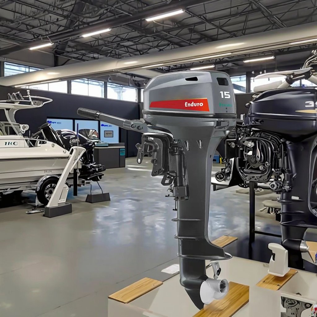 Yamaha 15HP 2-Stroke Outboard Boat Engine Same Style Grey Brand New