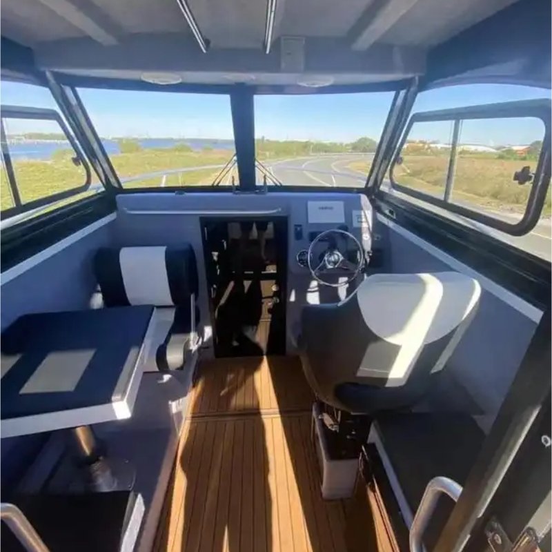 High Quality 7.5m/25ft Profisher Outboard Engine Aluminum Fishing Boat Vessel Max 8 Passengers Sport High Speed