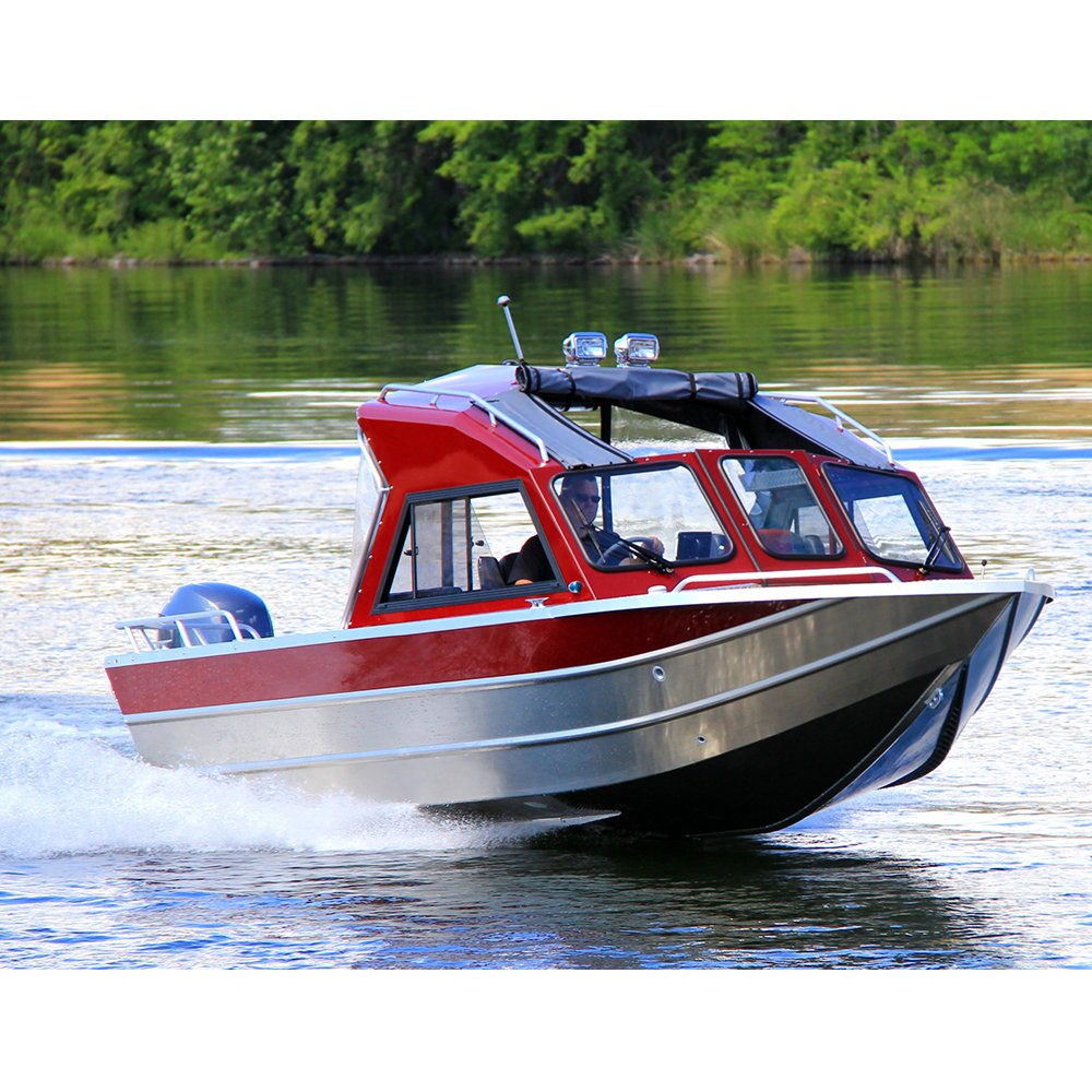 2022 20ft Ecocampor Red Well Craft Aluminum Water Jet Fishing Boat With Engine for Sale