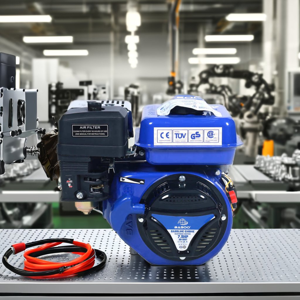 Single Cylinder BS-220TX 3600rpm 7.5hp 4 Stroke 170F Gasoline Engine Industrial Machinery Boats Electric Recoil Start 212cc Machinery Engines