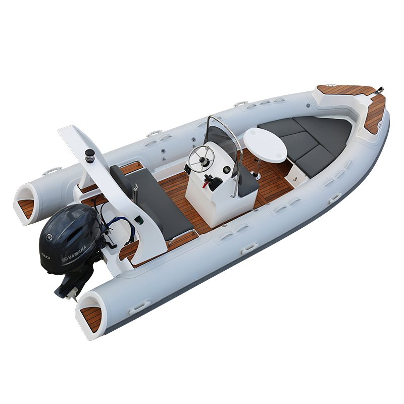 18 ft Sport Inflatable Yacht RIB550 Fiberglass PVC Hull Outboard Engine Hypalon Optional Trailer-5.5 m Leisure Boat Sale