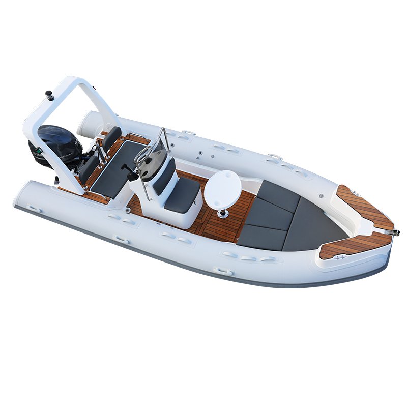 18 ft Sport Inflatable Yacht RIB550 Fiberglass PVC Hull Outboard Engine Hypalon Optional Trailer-5.5 m Leisure Boat Sale