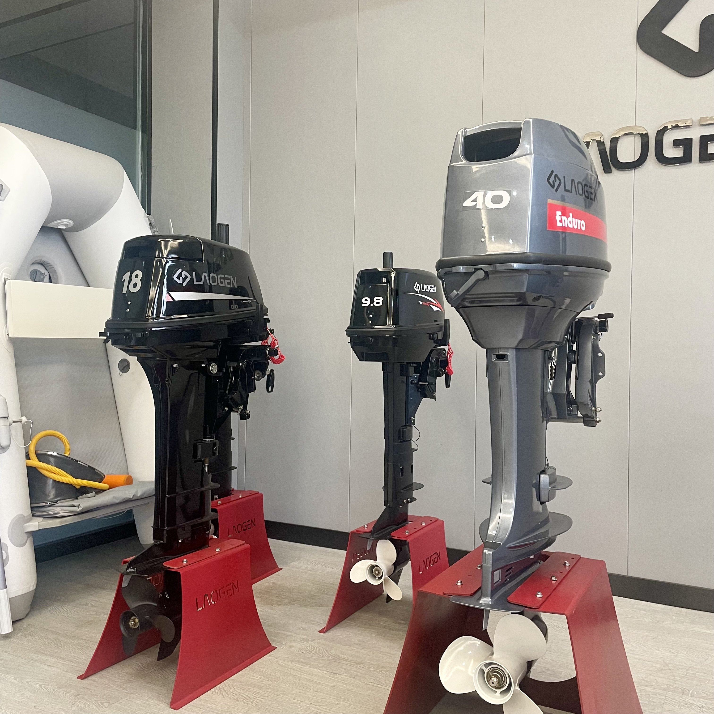 Laogen Outboard Motor 9.9 Match Tohatsu M9.8B 9.8hp Outboard Motor 2 Stroke Out Board Boat Motors Hot Sale in Russia
