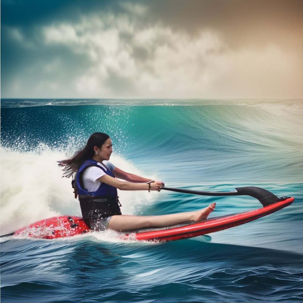 Manufacturer Custom Discount Hison China Beautiful Surf Ski Jetsurf Combo Set Engine Fiberglass Material Sport Ocean Waters