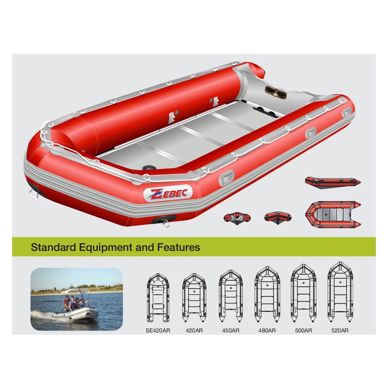 Zebec 360 Aluminum Pontoon Inflatable Fishing Electric Boats for Sale