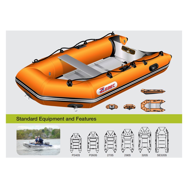 Zebec 360 Aluminum Pontoon Inflatable Fishing Electric Boats for Sale