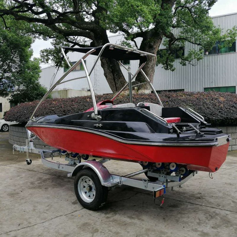 Chinese Boat Manufacturer Fiberglass High-speed Boat with Outboard Engine