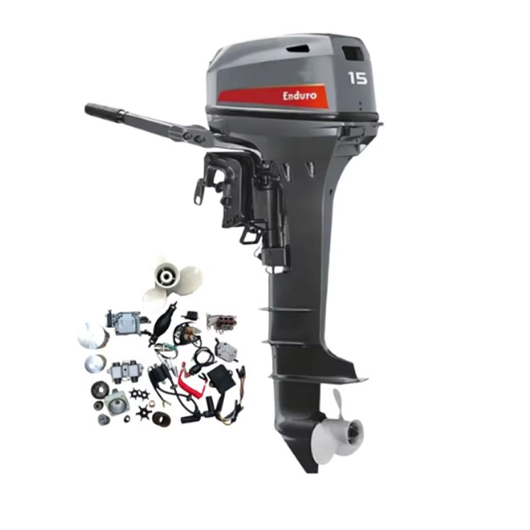 15hp 2-Stroke Long Shaft Outboard Marine Gasoline Engine Boat Engines Product