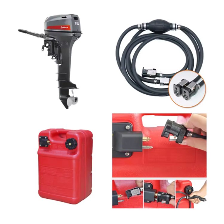 15hp 2-Stroke Long Shaft Outboard Marine Gasoline Engine Boat Engines Product