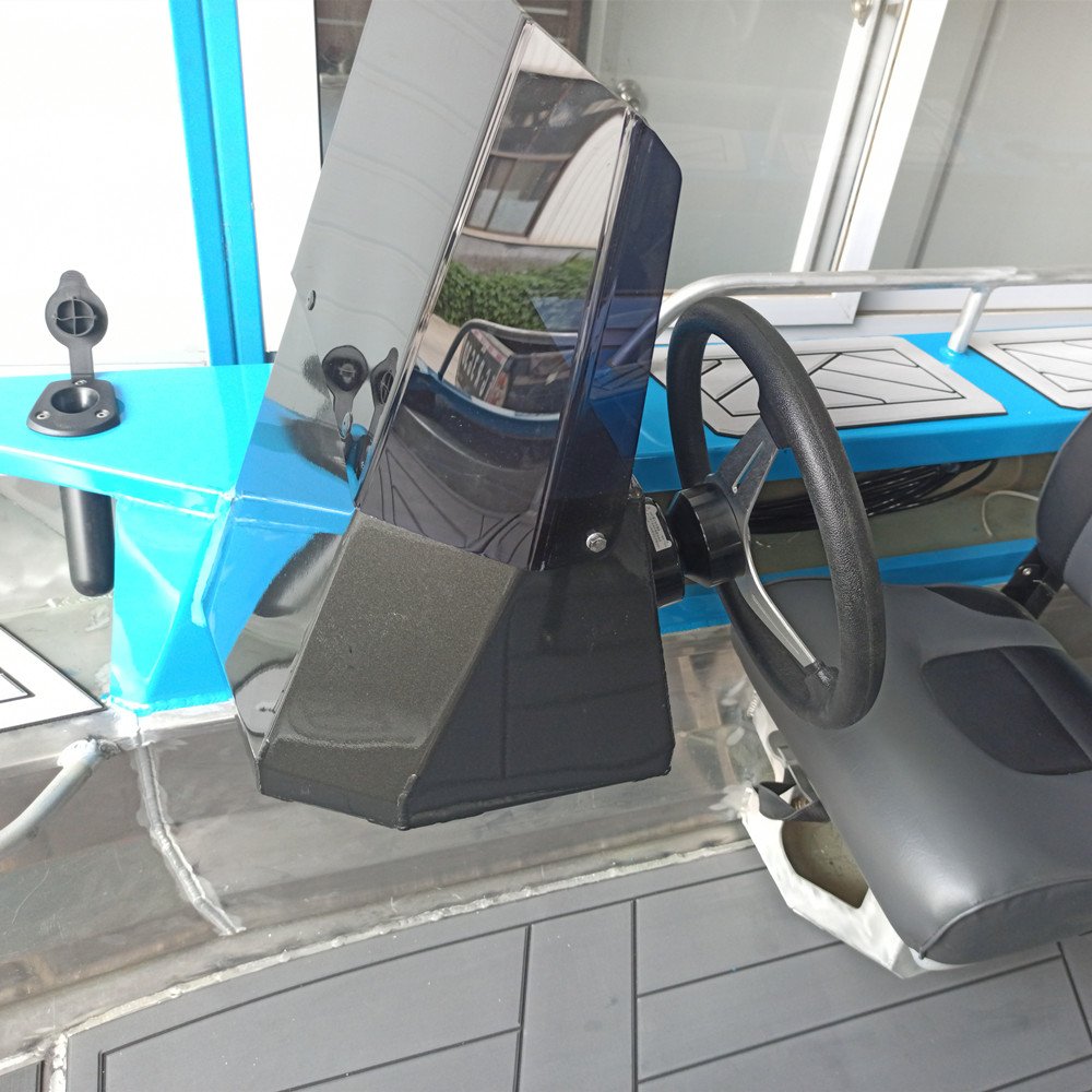 Manufacturer Direct 4.7 m Australian Design Chambered Aluminum Pontoon Fishing Boat 470 Open 14.5 ft Combo Engine Outdoor Use